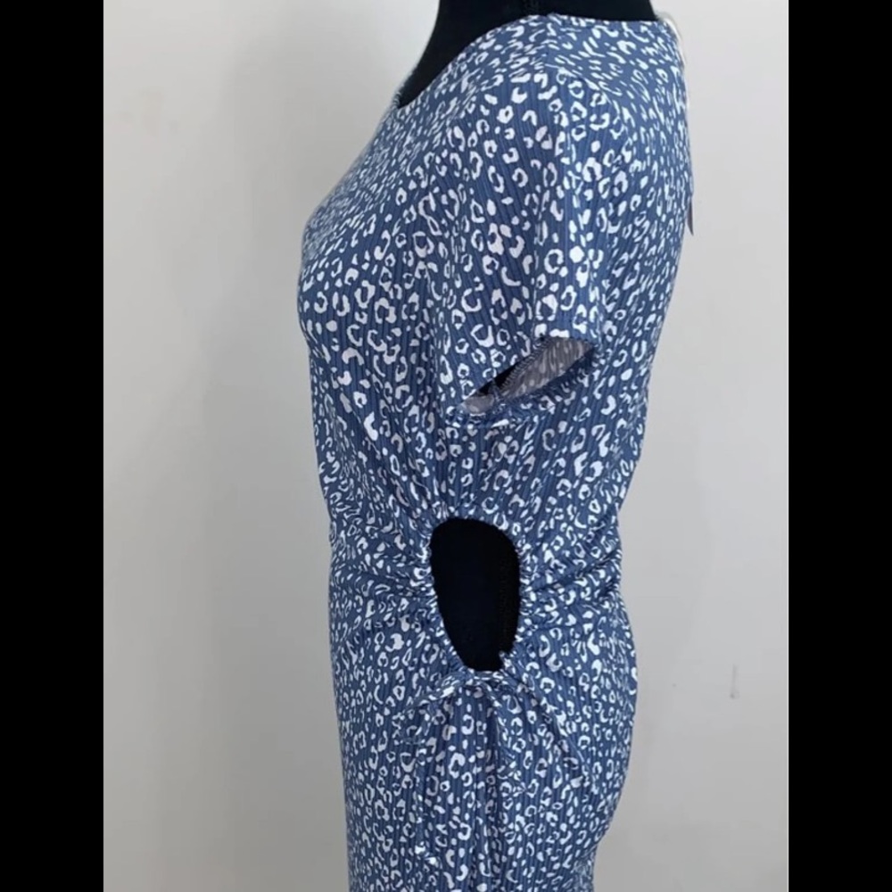 NWT Jessica Simpson cinched waist dress with peek-a-boo drawstring sides